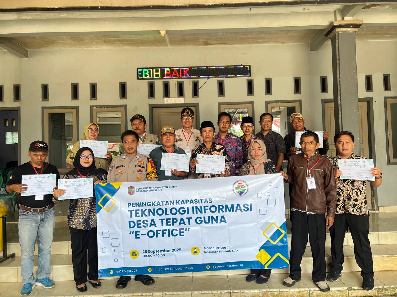 Pelatihan "E-Office" Tingkatkan Kapasitas Digital Perangkat Desa Dayeuhluhur